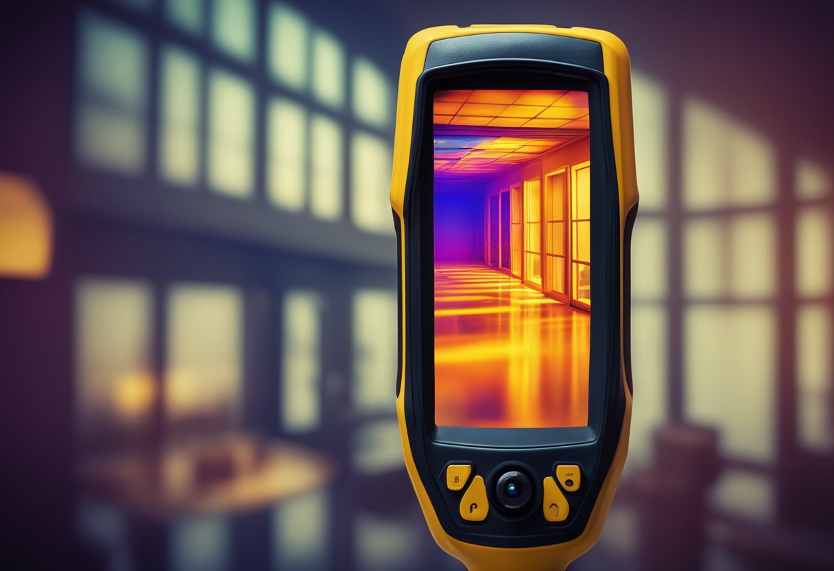 A photo of a small thermal imaging device